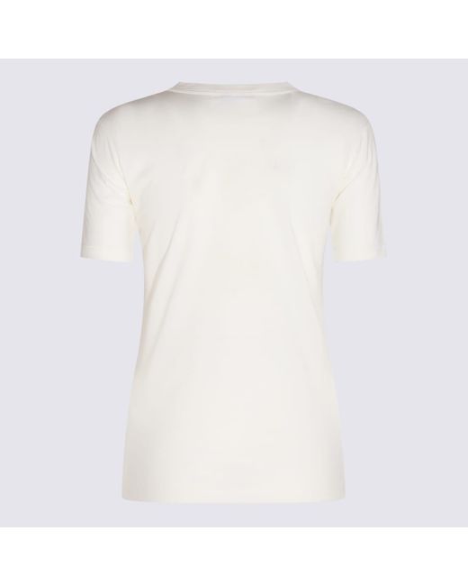 Jil Sander White Cotton T-Shirt