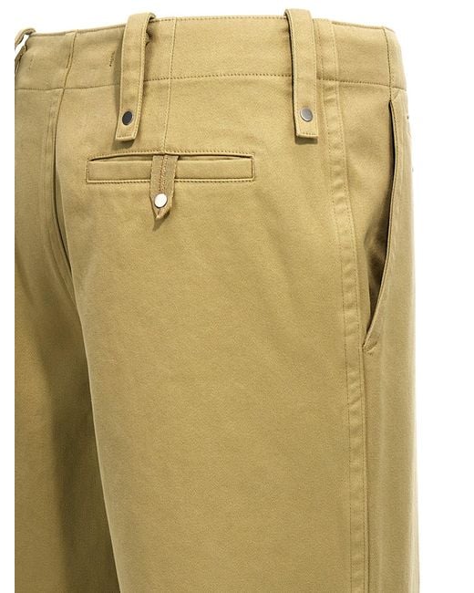 Burberry Natural Flat Front Pant for men