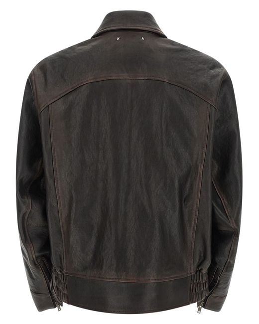 Golden Goose Deluxe Brand Black 'Prince' Bomber Jacket for men