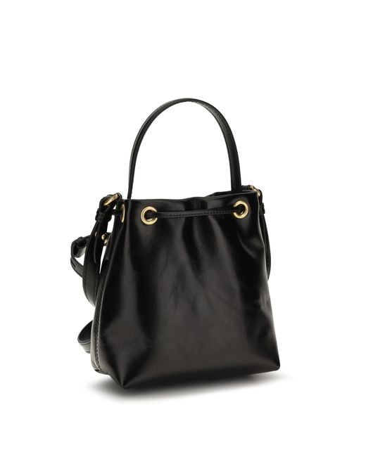 Balmain Black Pulse Bucket Bag Calf Leather Bos Taurus