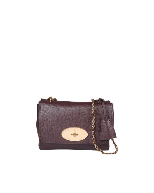 Mulberry Lily Oxblood Classic Grain Small Shoulder Bag in Red Lyst