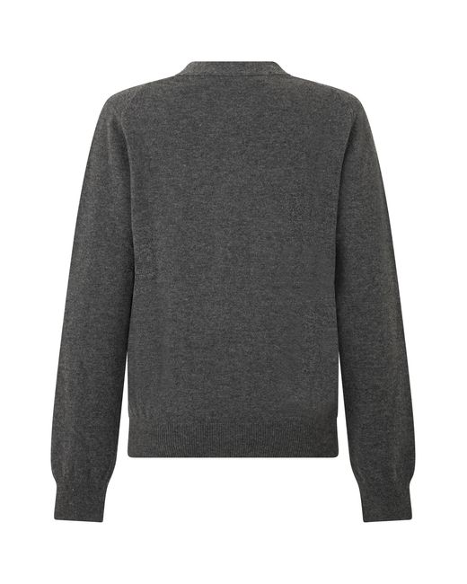 COMME DES GARÇONS PLAY Gray Cardigan Wool Cardigans