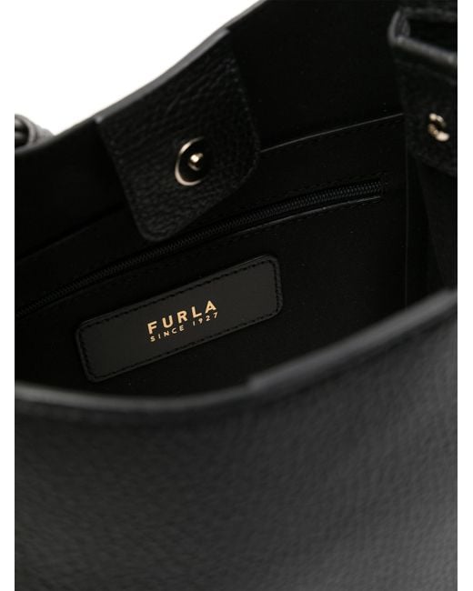 Furla Black Nuvola Mini Buncket Bag 20