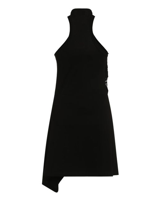 DIESEL Black D-Zelie Cotton Mini Dress