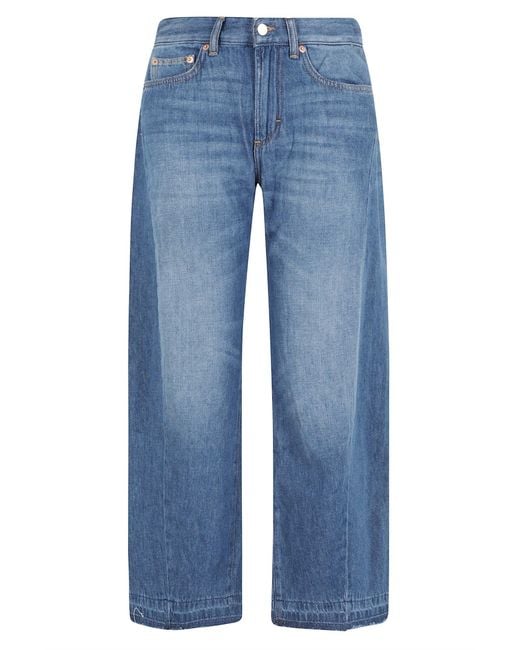 Department 5 Blue Cincity Pantalone Curved