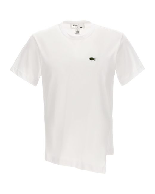 Lacoste White Comme Des Garçons X T-Shirt for men