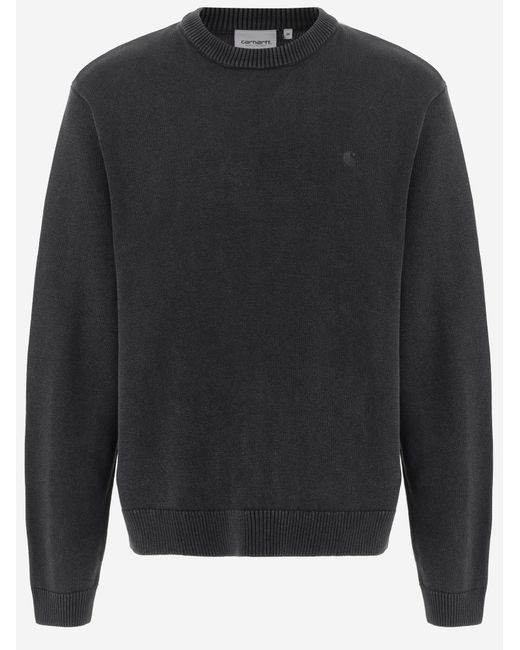 Carhartt Gray Cotton Sweatshirt Sweatshirts for men