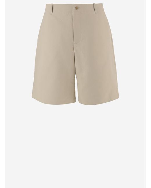 Jacquemus Natural Cotton Blend Shorts