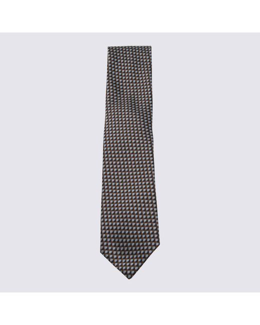 Zegna Brown Ties _Se for men