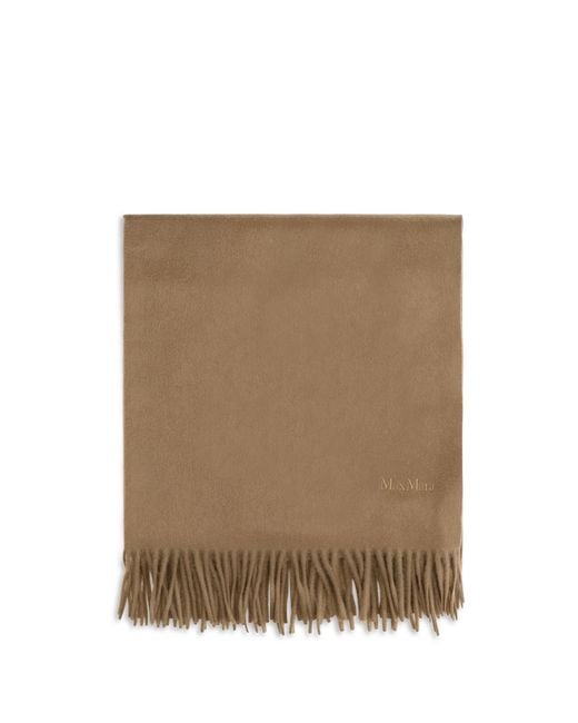 Max Mara White Cashmere Scarf Baci