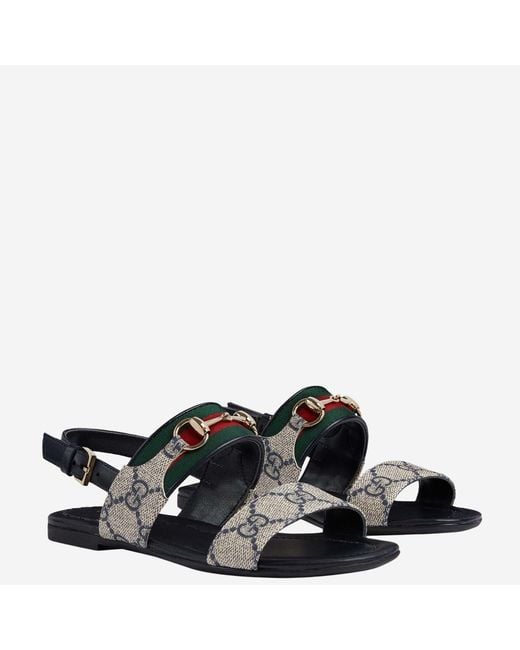 Gucci Black Sandals Fabric for men