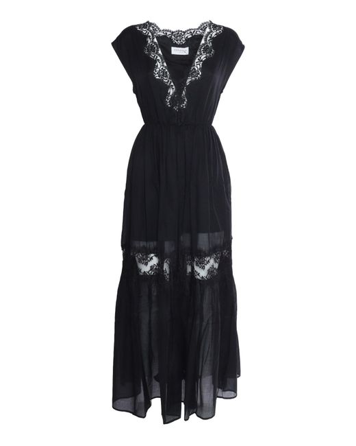 Ermanno Scervino Black Dress With Lace