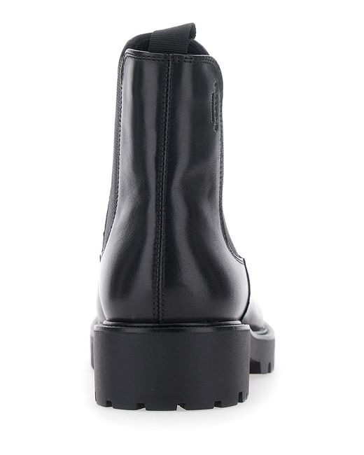 Vagabond Black Leather Boots Kenova Bovine