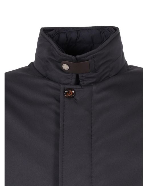 Moorer Blue Reis-Ads Jacket Polyester Polyurethane Coat for men
