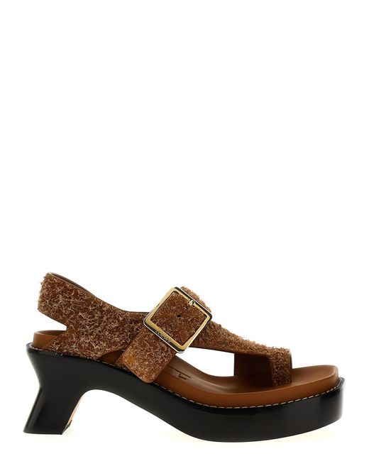 Loewe Brown Ease Sandals