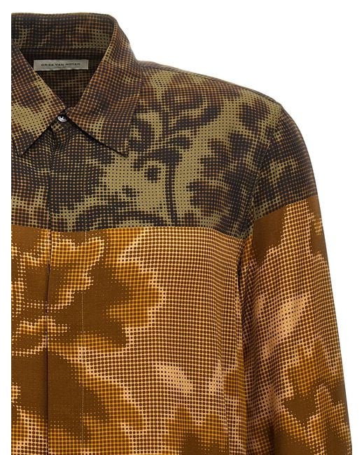 Dries Van Noten Brown Carvies 9080' Shirt for men