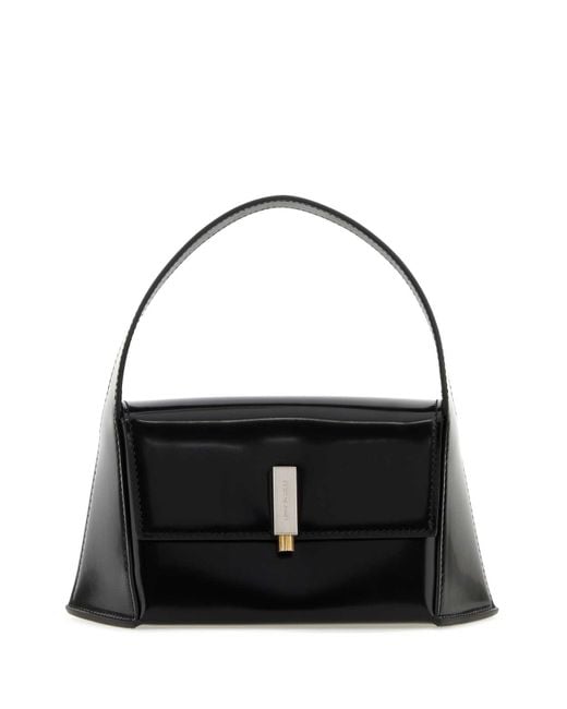 Ferragamo Black Leather Mini Prisma Handbag