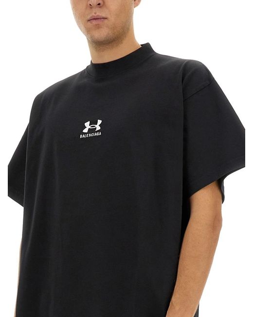 Balenciaga Black Oversize T-Shirt Cotton T-Shirts