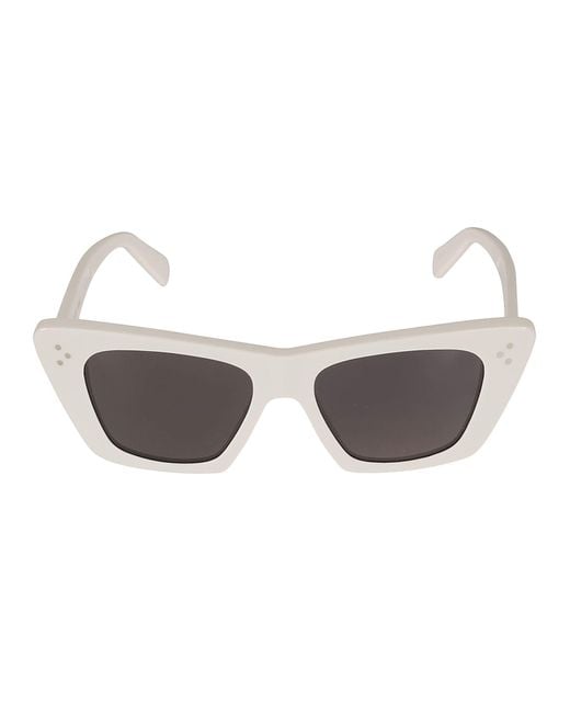 Céline Gray Rectangle Cat-eye Sunglasses
