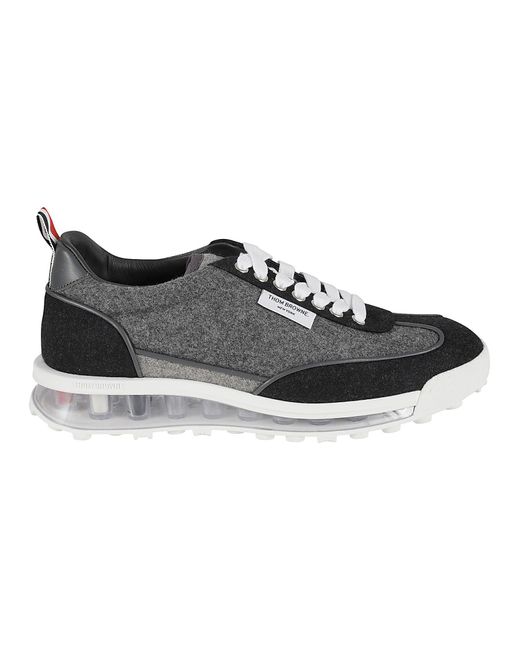 Thom Browne Black Mntech Runner Sneakers for men