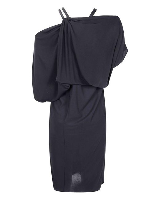 Tom Ford Blue Midi Dress Viscose