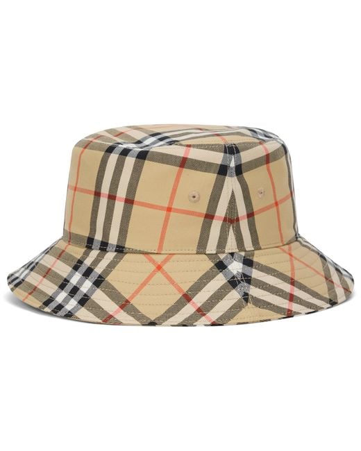Burberry Natural Bucket Hat Cotton for men