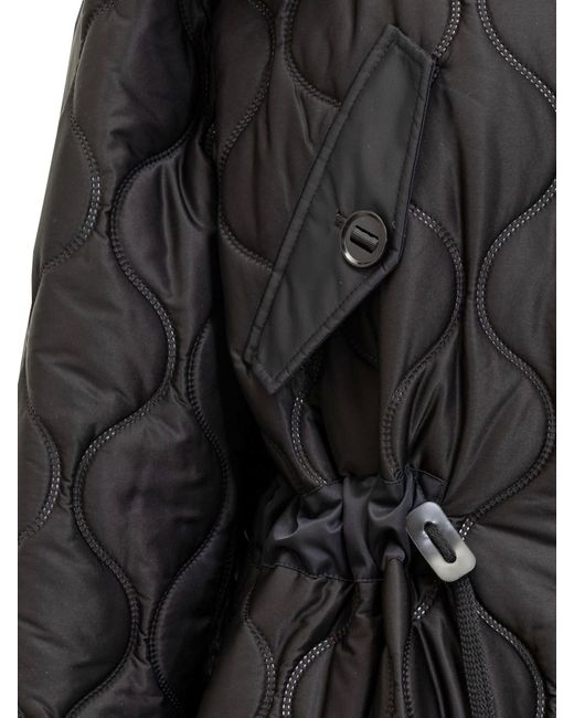 Mackage Black Quilted Jacket With Logo