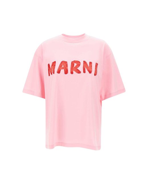 Marni Pink Organic Cotton T-Shirt