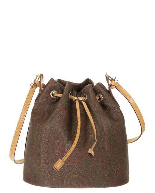 Etro Leather Bags. Womens Bags Bucket bags and bucket purses Brown 