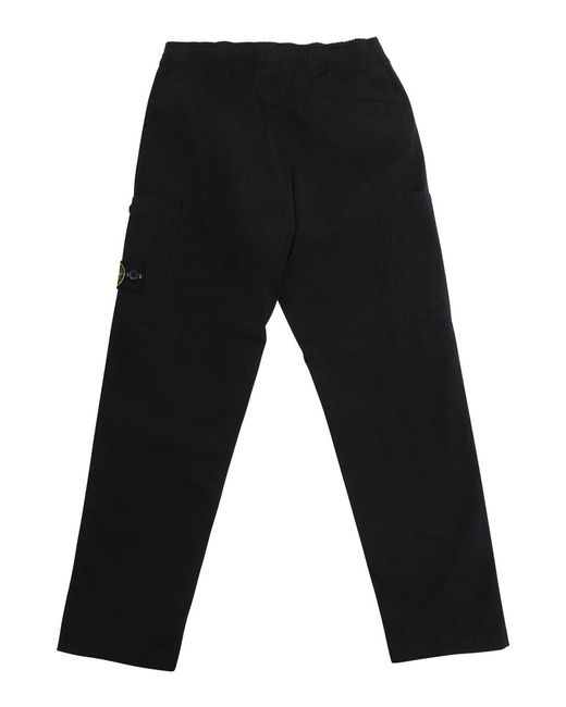 Stone Island Black Trousers Cotton for men