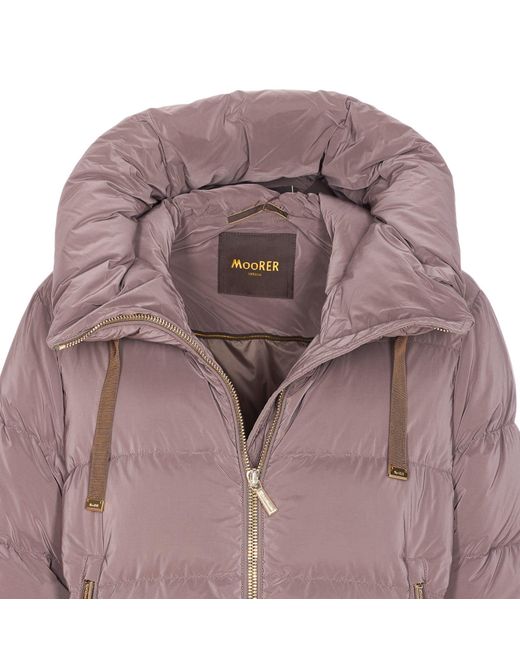 Moorer Purple Gadia Down Jacket