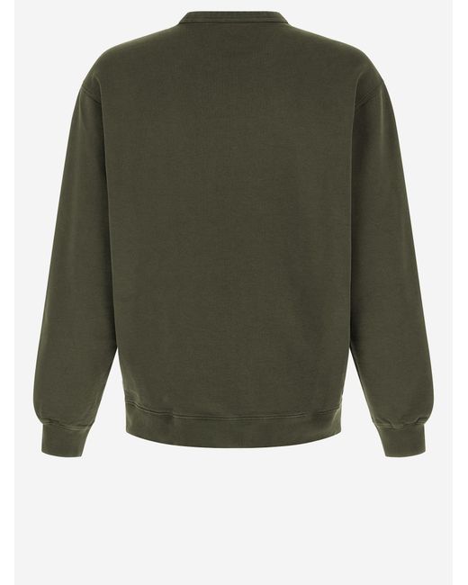 Carhartt Green Cotton Sweatshirt for men