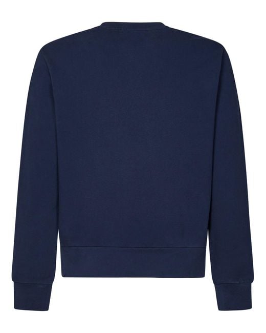 Polo Ralph Lauren Blue Sweatshirt Cotton Sweatshirts for men