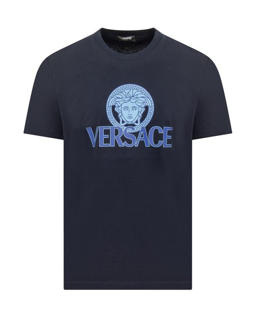 Versace Medusa T-shirt in Blue for Men | Lyst