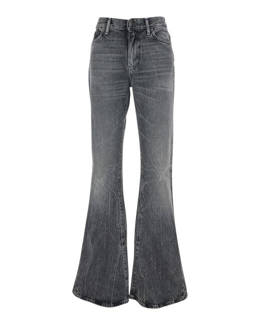 Acne Gray Jeans Bootcut Organic Cotton