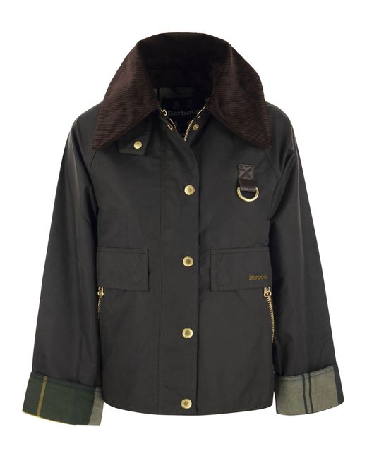 Barbour Catton - Waxed Jacket in Black | Lyst