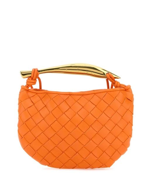 Bottega Veneta Orange Leather Sardine Handbag