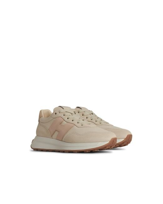 Hogan White H641 Leather Sneakers