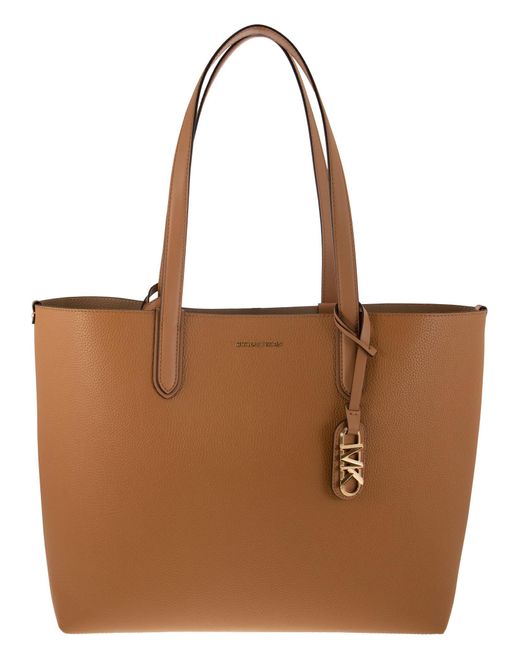 Michael Kors Brown Extra-Large Eliza Pale Peanut Leather Bag