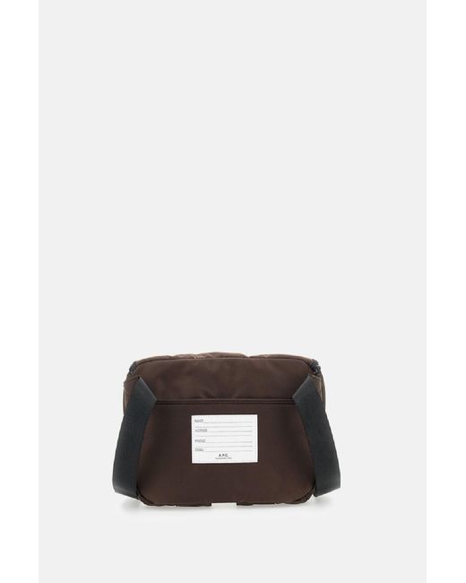 A.P.C. Black Banane Trek Crossbody Bag for men