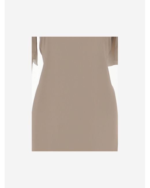 Stephan Janson Natural Dress Twenty Silk Satin