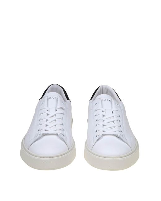 Date Levante Sneakers In Black/white Leather for men