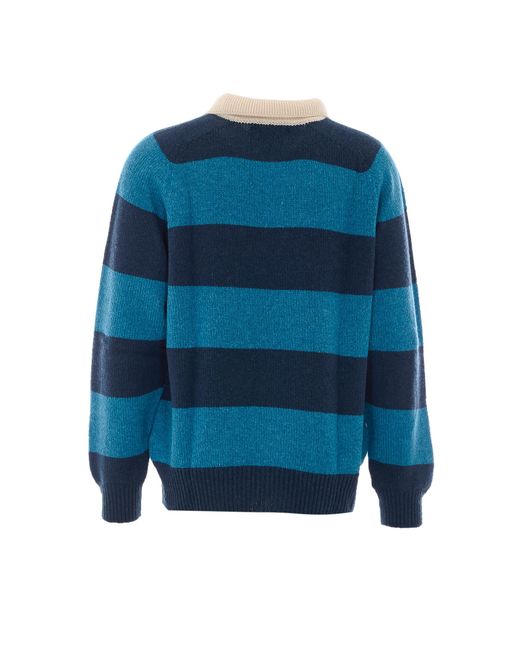 Howlin' By Morrison Blue Lambswool for men