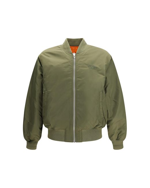 DIESEL Orange Bomber Jacket W-Type-D1 Outer: Polyamide for men