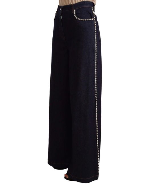 Dolce & Gabbana Blue Elegant Dark Flare Denim Jeans
