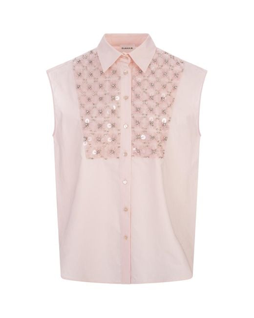 P.A.R.O.S.H. Pink Sequins Canyox Shirt