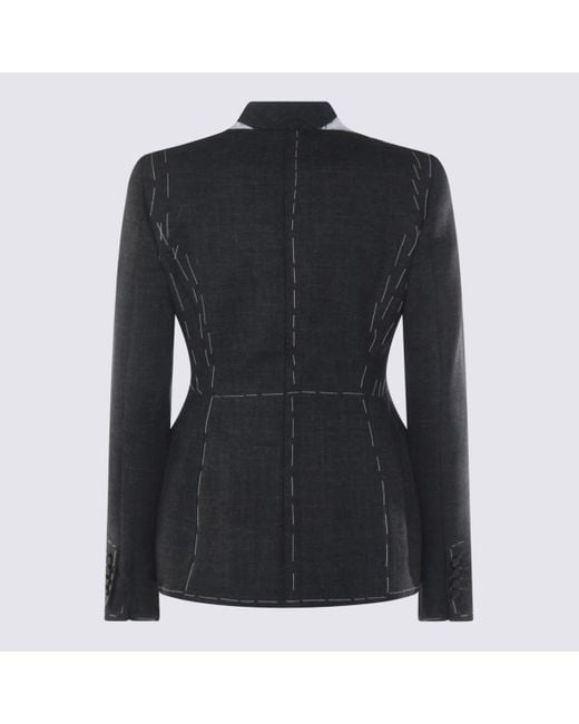 Moschino Black Wool Blazer