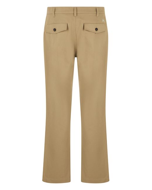 Burberry Natural Trousers Cotton for men