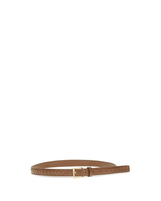 Bottega Veneta White Belt Intrecciato Lamb (Ovis Aries)