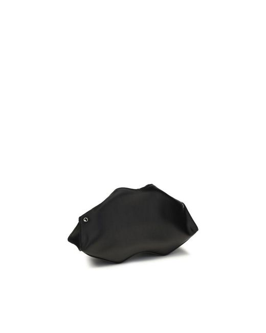 McQueen Black Calf Leather Bos Taurus Clutch Bag